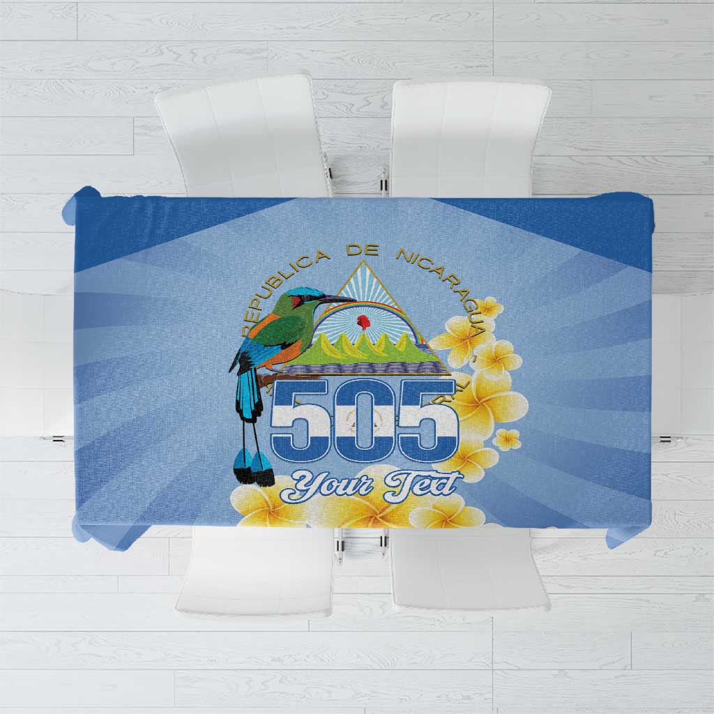 Personalized Nicaragua Independence Day Tablecloth 505 Proud Guardabarranco Sacuanjoche - Wonder Print Shop
