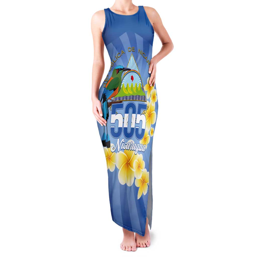Personalized Nicaragua Independence Day Tank Maxi Dress 505 Proud Guardabarranco Sacuanjoche - Wonder Print Shop