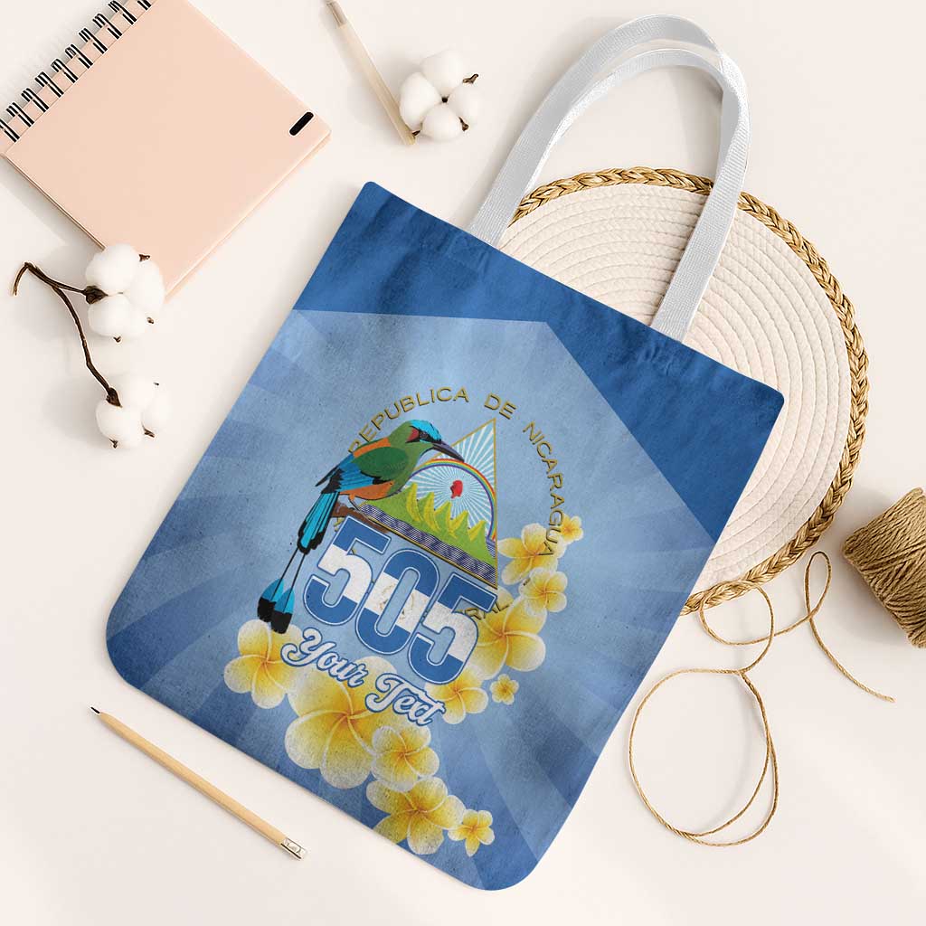 Personalized Nicaragua Independence Day Tote Bag 505 Proud Guardabarranco Sacuanjoche - Wonder Print Shop