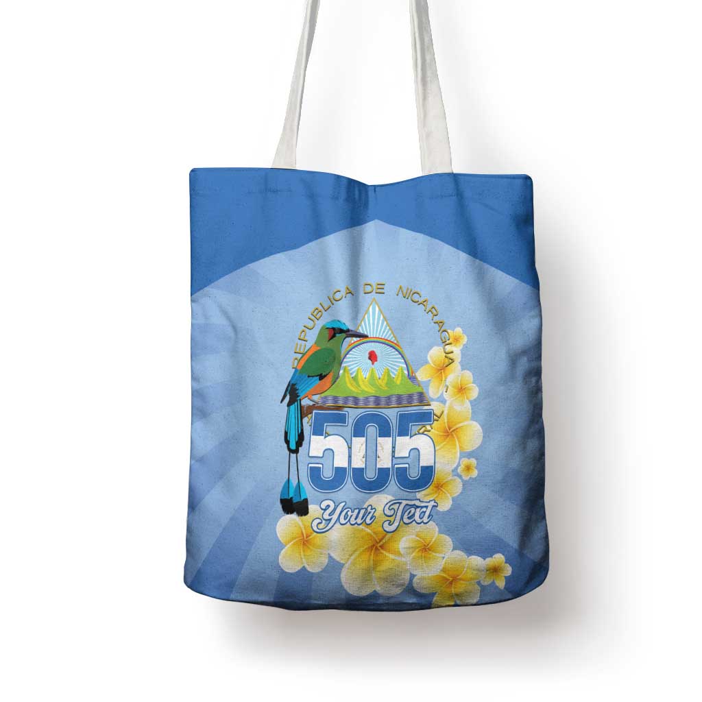 Personalized Nicaragua Independence Day Tote Bag 505 Proud Guardabarranco Sacuanjoche - Wonder Print Shop
