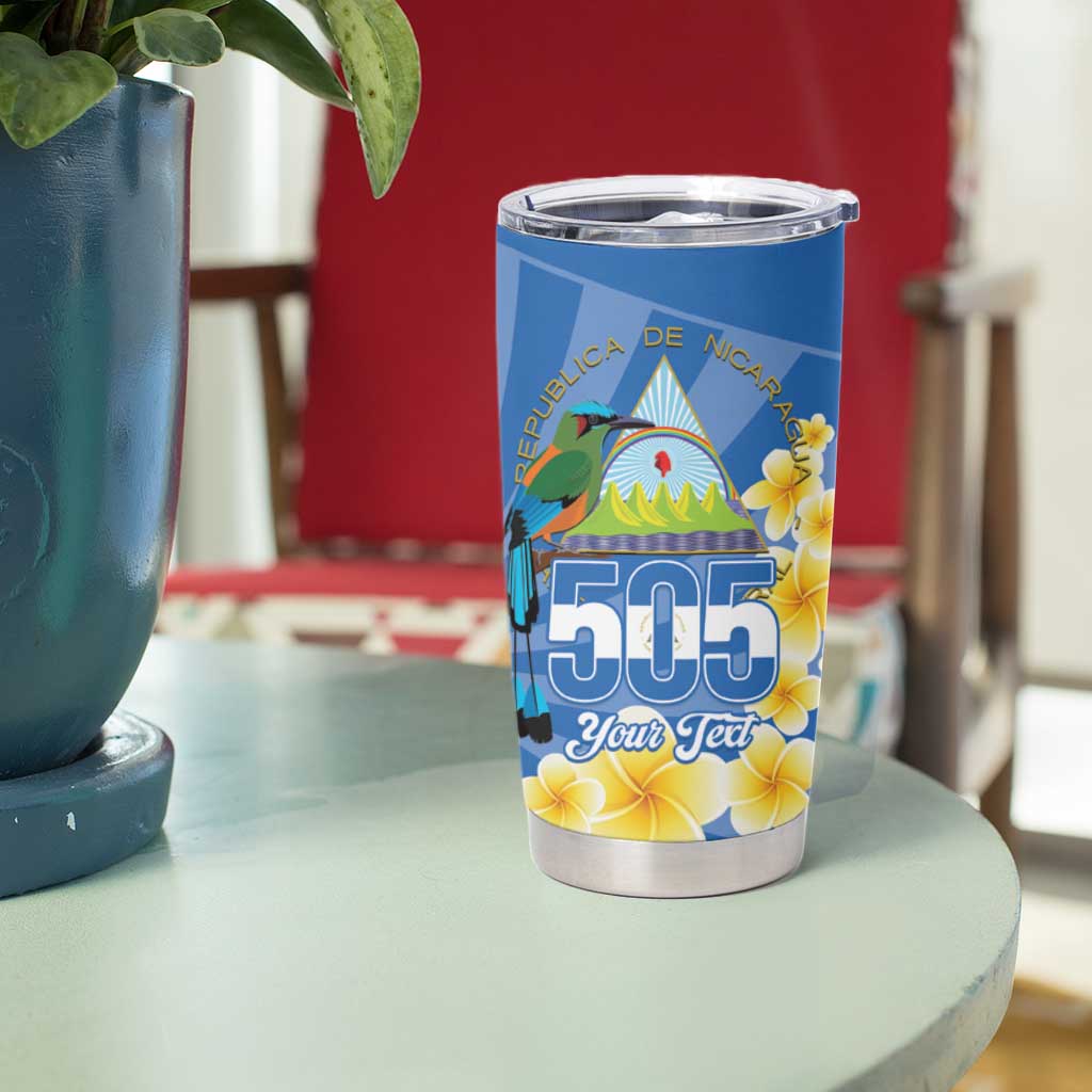 Personalized Nicaragua Independence Day Tumbler Cup 505 Proud Guardabarranco Sacuanjoche - Wonder Print Shop