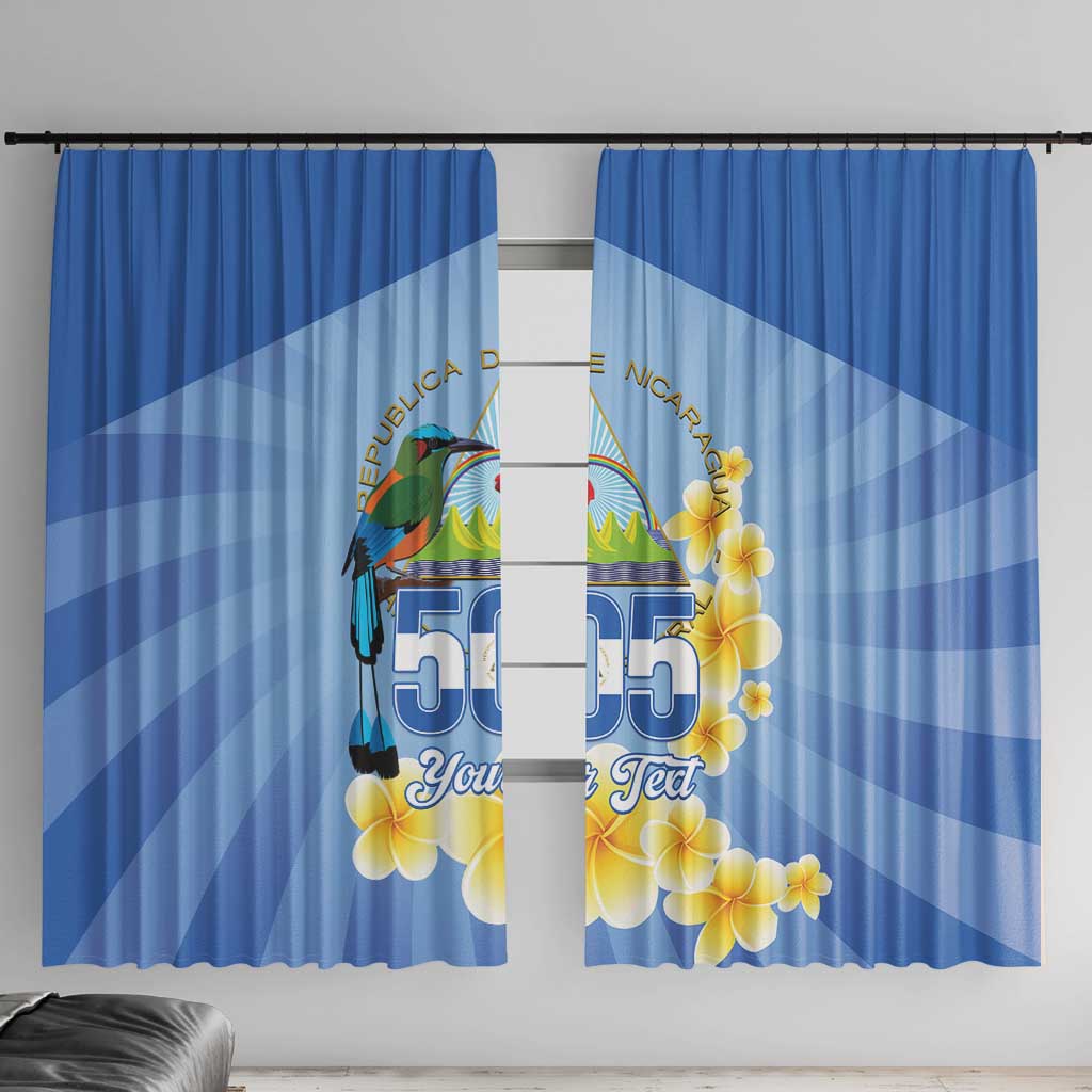 Personalized Nicaragua Independence Day Window Curtain 505 Proud Guardabarranco Sacuanjoche - Wonder Print Shop