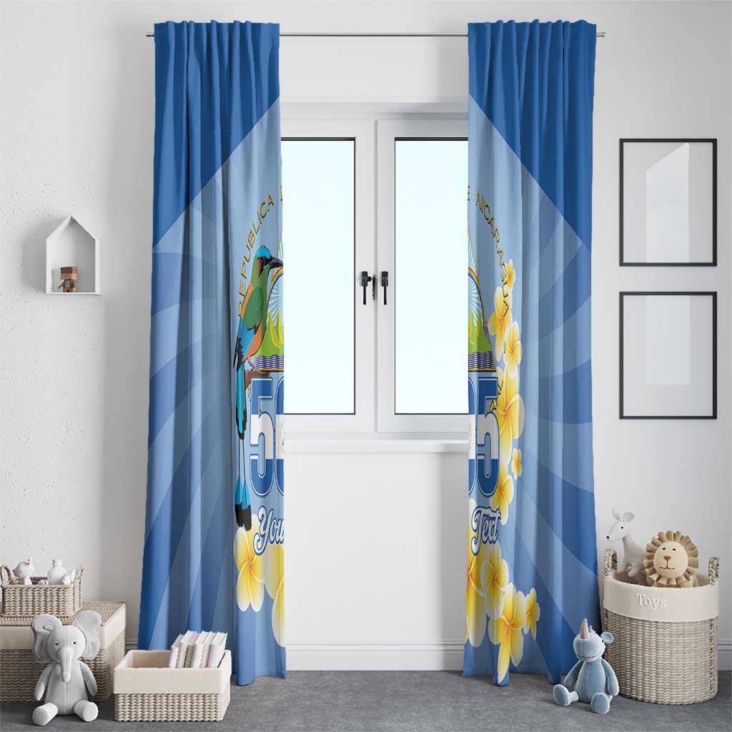Personalized Nicaragua Independence Day Window Curtain 505 Proud Guardabarranco Sacuanjoche - Wonder Print Shop