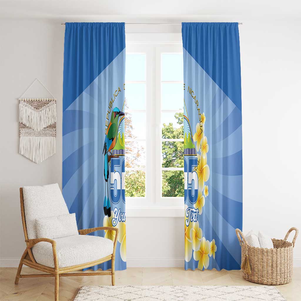 Personalized Nicaragua Independence Day Window Curtain 505 Proud Guardabarranco Sacuanjoche - Wonder Print Shop