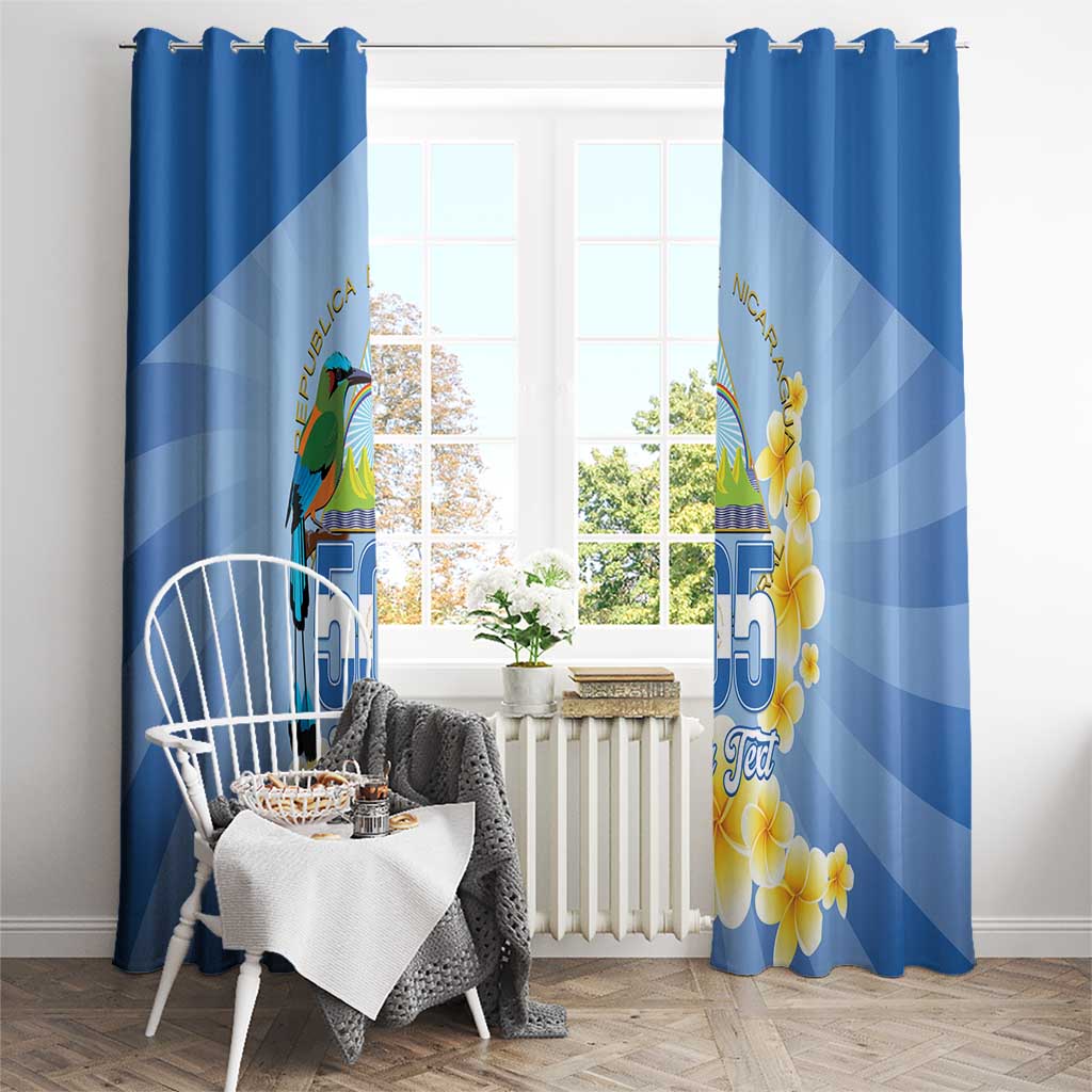 Personalized Nicaragua Independence Day Window Curtain 505 Proud Guardabarranco Sacuanjoche - Wonder Print Shop