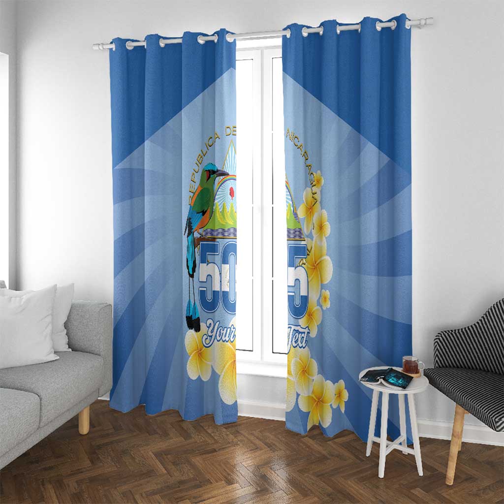 Personalized Nicaragua Independence Day Window Curtain 505 Proud Guardabarranco Sacuanjoche - Wonder Print Shop