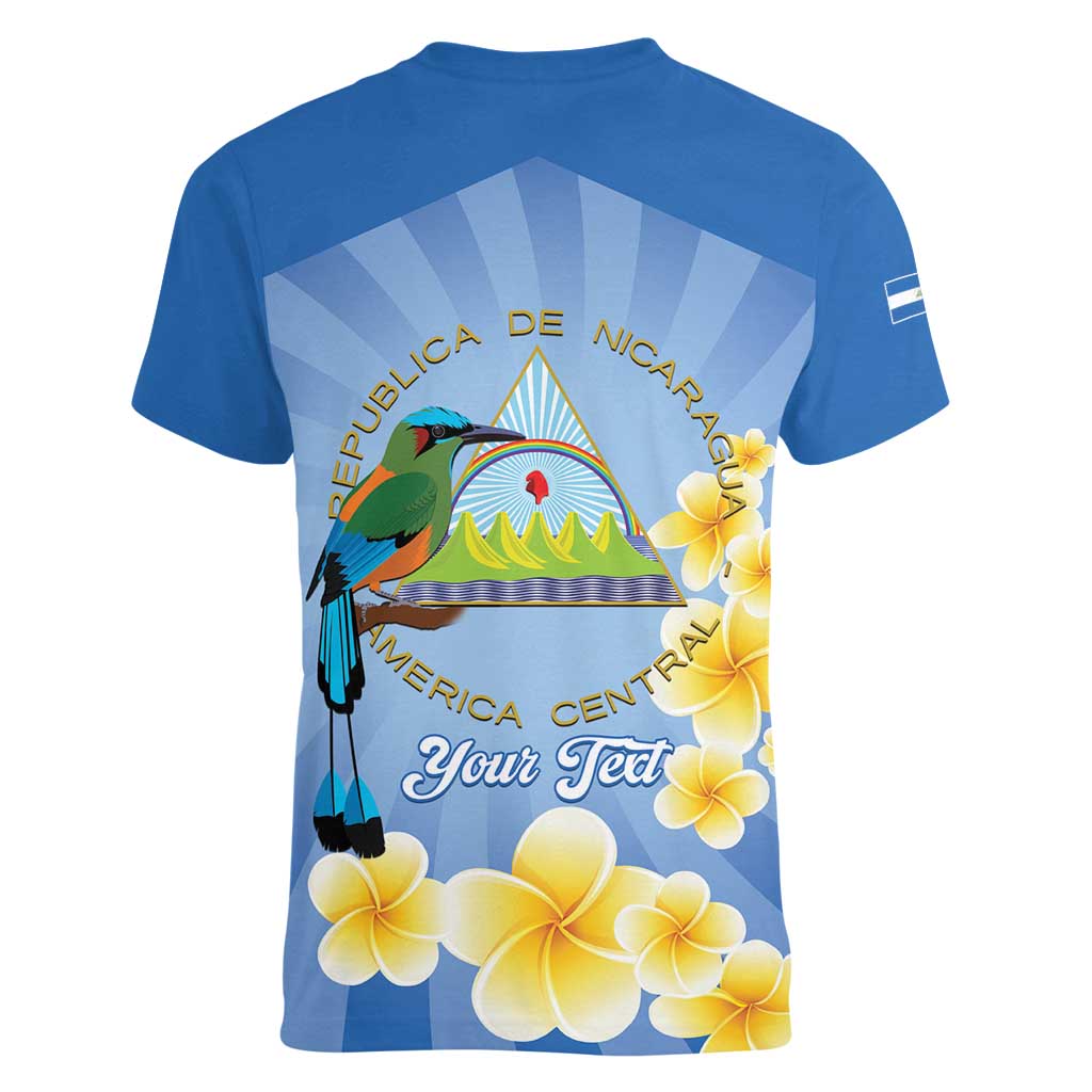 Personalized Nicaragua Independence Day Women V-Neck T-Shirt 505 Proud Guardabarranco Sacuanjoche - Wonder Print Shop