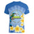 Personalized Nicaragua Independence Day Women V-Neck T-Shirt 505 Proud Guardabarranco Sacuanjoche - Wonder Print Shop