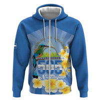Personalized Nicaragua Independence Day Zip Hoodie 505 Proud Guardabarranco Sacuanjoche - Wonder Print Shop