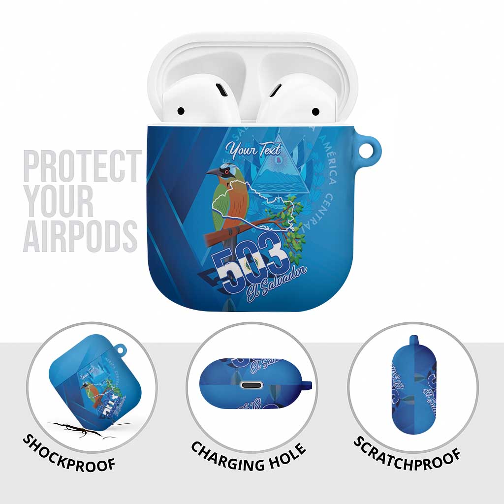Personalized Que Viva El Salvador AirPods Case Guardabarranco 503 Independence Day Proud - Wonder Print Shop