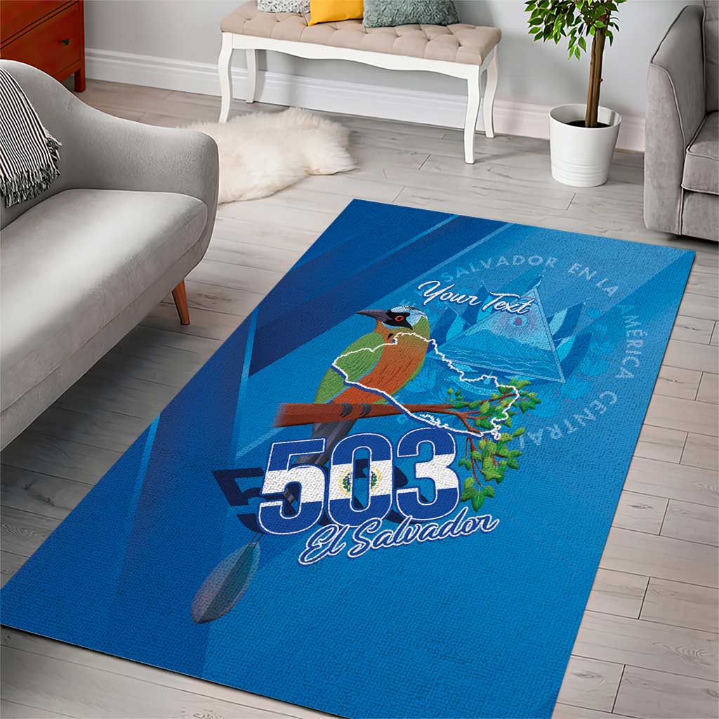 Personalized Que Viva El Salvador Area Rug Guardabarranco 503 Independence Day Proud - Wonder Print Shop
