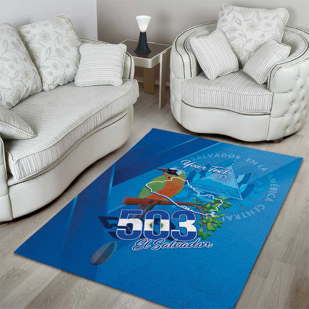 Personalized Que Viva El Salvador Area Rug Guardabarranco 503 Independence Day Proud - Wonder Print Shop