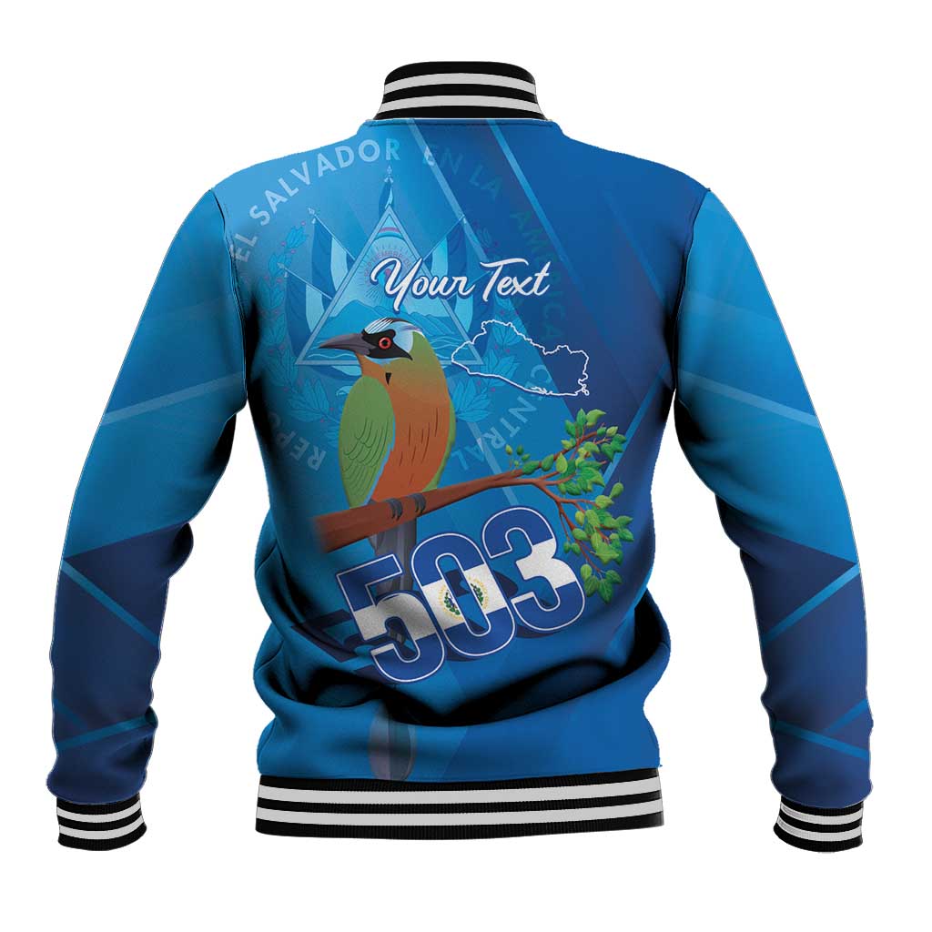 Personalized Que Viva El Salvador Baseball Jacket Guardabarranco 503 Independence Day Proud - Wonder Print Shop
