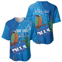Personalized Que Viva El Salvador Baseball Jersey Guardabarranco 503 Independence Day Proud - Wonder Print Shop
