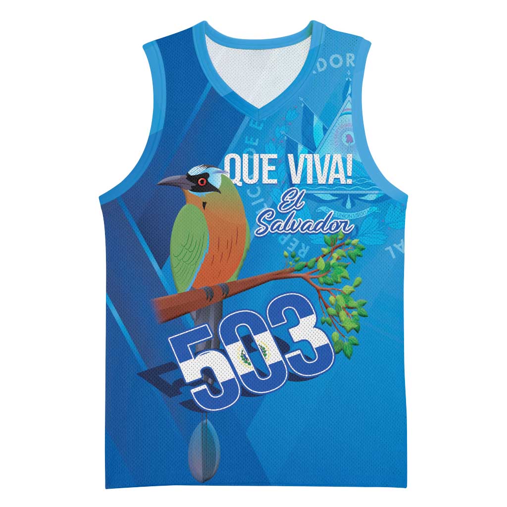 Personalized Que Viva El Salvador Basketball Jersey Guardabarranco 503 Independence Day Proud - Wonder Print Shop