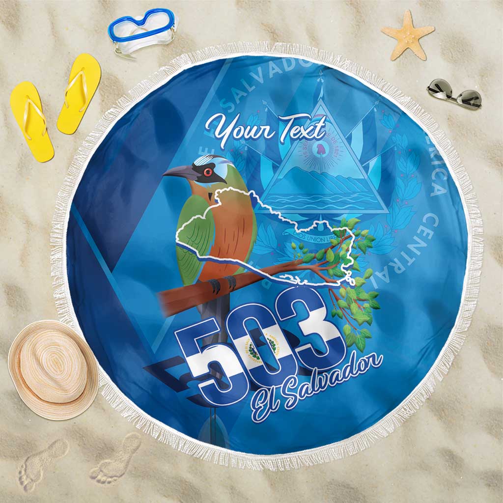 Personalized Que Viva El Salvador Beach Blanket Guardabarranco 503 Independence Day Proud - Wonder Print Shop