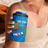 Personalized Que Viva El Salvador 4 in 1 Can Cooler Tumbler Guardabarranco 503 Independence Day Proud - Wonder Print Shop