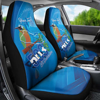Personalized Que Viva El Salvador Car Seat Cover Guardabarranco 503 Independence Day Proud - Wonder Print Shop