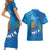 Personalized Que Viva El Salvador Couples Matching Short Sleeve Bodycon Dress and Hawaiian Shirt Guardabarranco 503 Independence Day Proud - Wonder Print Shop