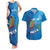 Personalized Que Viva El Salvador Couples Matching Tank Maxi Dress and Hawaiian Shirt Guardabarranco 503 Independence Day Proud - Wonder Print Shop