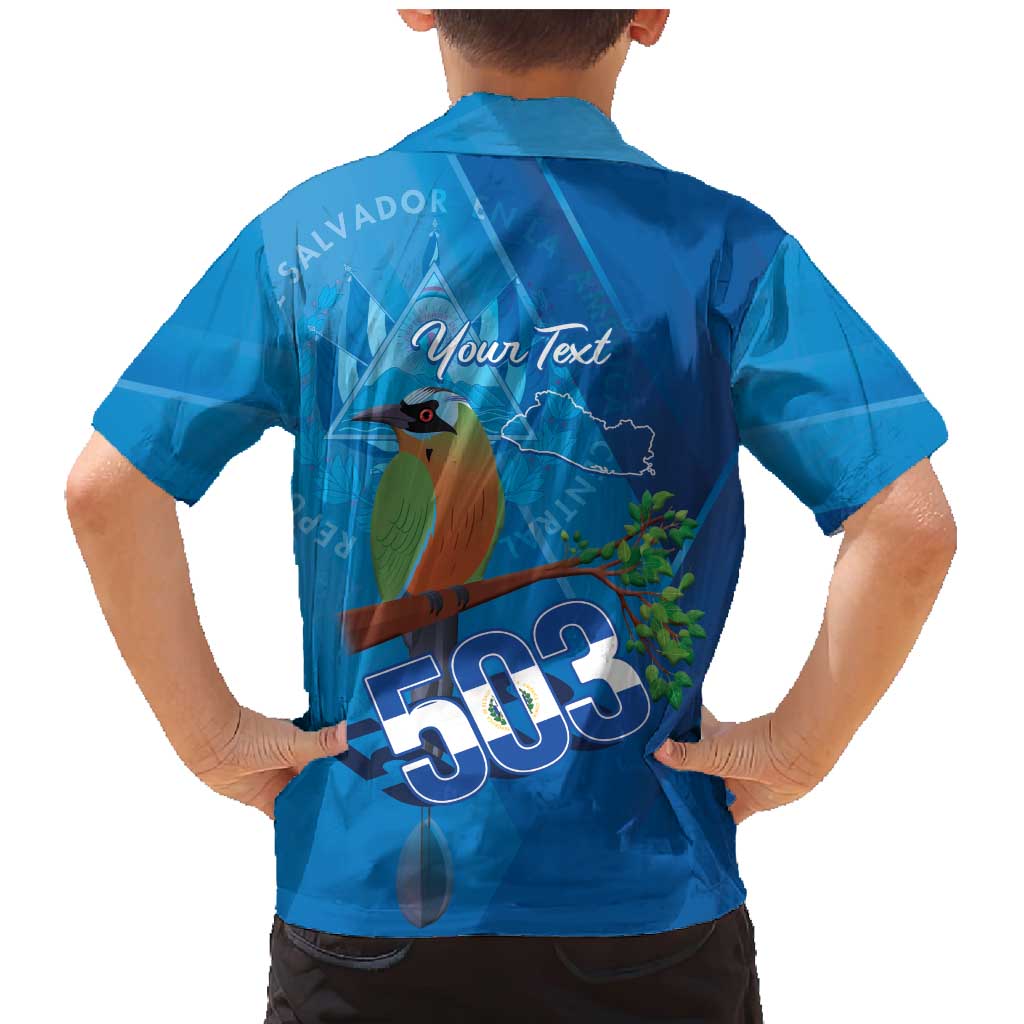 Personalized Que Viva El Salvador Family Matching Mermaid Dress and Hawaiian Shirt Guardabarranco 503 Independence Day Proud - Wonder Print Shop
