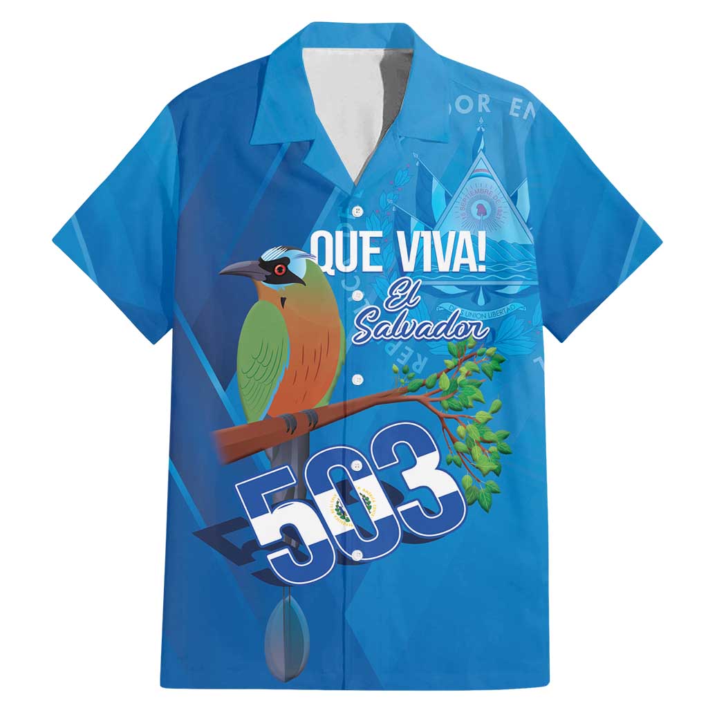 Personalized Que Viva El Salvador Family Matching Mermaid Dress and Hawaiian Shirt Guardabarranco 503 Independence Day Proud - Wonder Print Shop