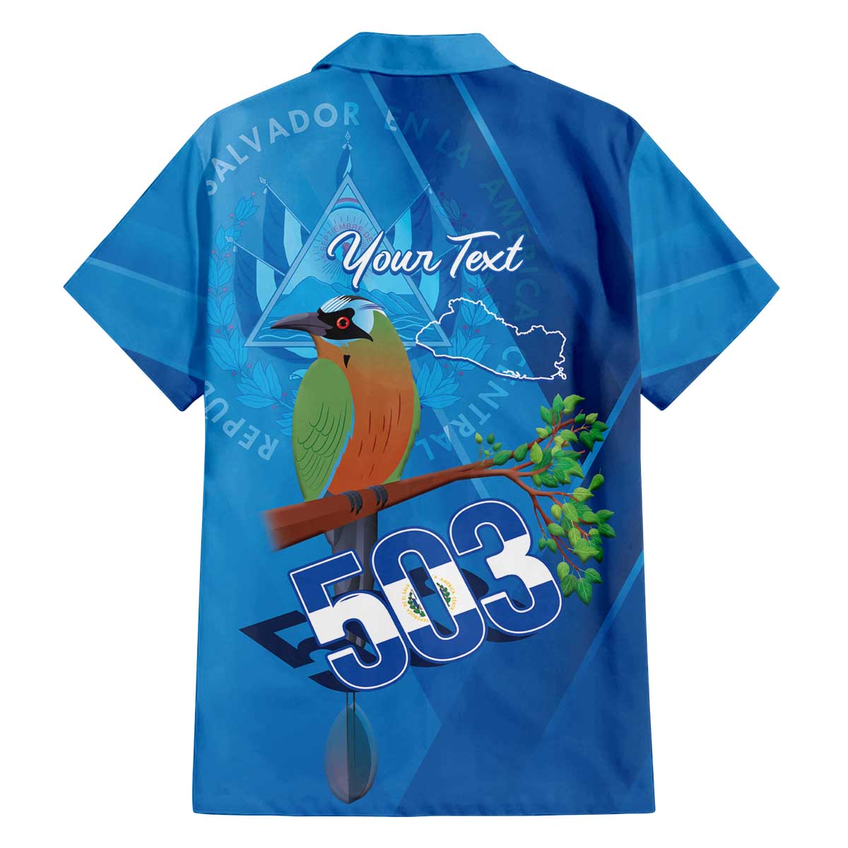 Personalized Que Viva El Salvador Family Matching Off The Shoulder Long Sleeve Dress and Hawaiian Shirt Guardabarranco 503 Independence Day Proud - Wonder Print Shop