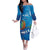 Personalized Que Viva El Salvador Family Matching Off The Shoulder Long Sleeve Dress and Hawaiian Shirt Guardabarranco 503 Independence Day Proud - Wonder Print Shop