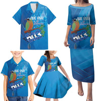 Personalized Que Viva El Salvador Family Matching Puletasi and Hawaiian Shirt Guardabarranco 503 Independence Day Proud - Wonder Print Shop