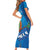 Personalized Que Viva El Salvador Family Matching Short Sleeve Bodycon Dress and Hawaiian Shirt Guardabarranco 503 Independence Day Proud - Wonder Print Shop