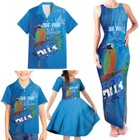 Personalized Que Viva El Salvador Family Matching Tank Maxi Dress and Hawaiian Shirt Guardabarranco 503 Independence Day Proud - Wonder Print Shop