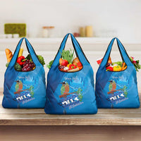 Personalized Que Viva El Salvador Grocery Bag Guardabarranco 503 Independence Day Proud - Wonder Print Shop