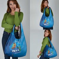Personalized Que Viva El Salvador Grocery Bag Guardabarranco 503 Independence Day Proud - Wonder Print Shop