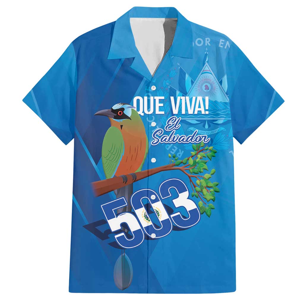 Personalized Que Viva El Salvador Hawaiian Shirt Guardabarranco 503 Independence Day Proud - Wonder Print Shop