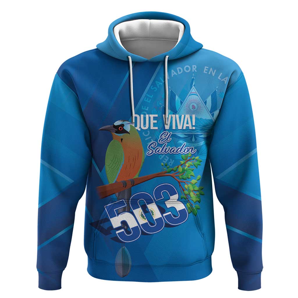 Personalized Que Viva El Salvador Hoodie Guardabarranco 503 Independence Day Proud - Wonder Print Shop