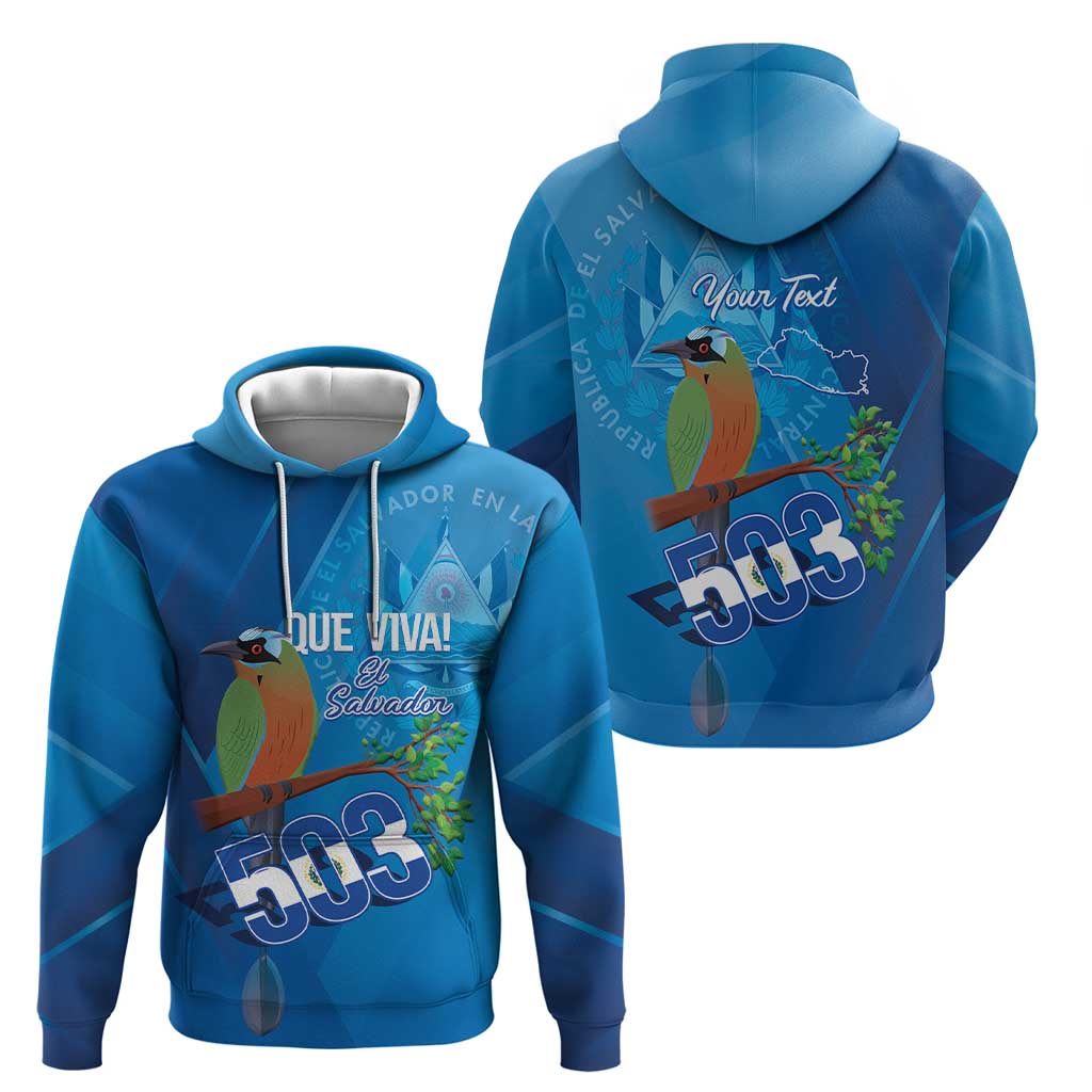 Personalized Que Viva El Salvador Hoodie Guardabarranco 503 Independence Day Proud - Wonder Print Shop