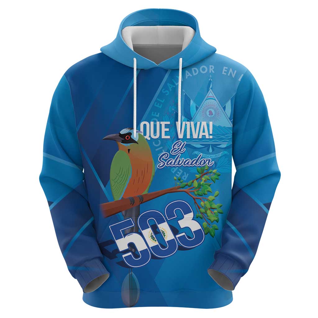 Personalized Que Viva El Salvador Hoodie Guardabarranco 503 Independence Day Proud - Wonder Print Shop