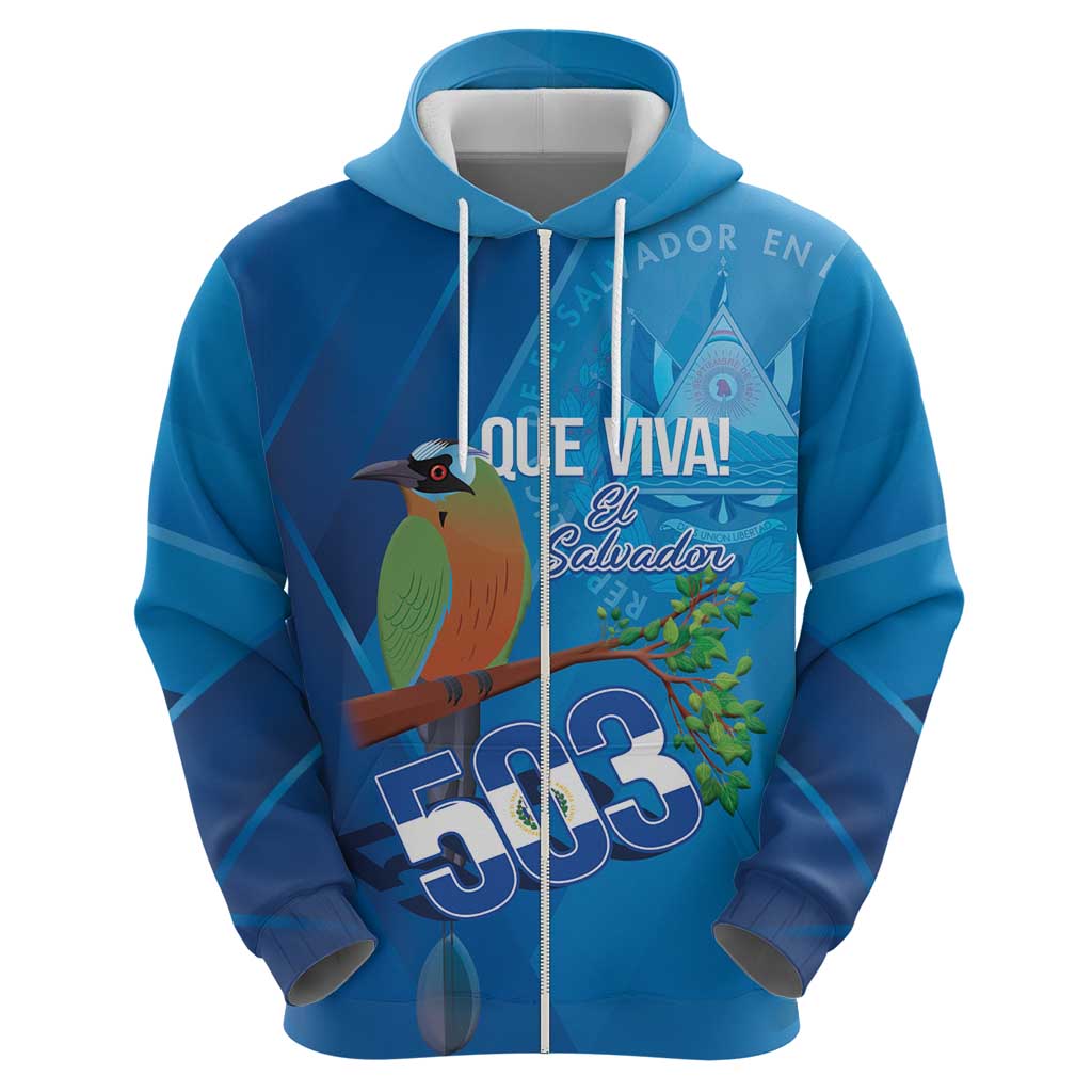 Personalized Que Viva El Salvador Hoodie Guardabarranco 503 Independence Day Proud - Wonder Print Shop