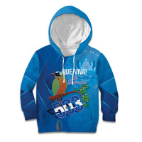 Personalized Que Viva El Salvador Kid Hoodie Guardabarranco 503 Independence Day Proud - Wonder Print Shop