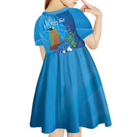 Personalized Que Viva El Salvador Kid Short Sleeve Dress Guardabarranco 503 Independence Day Proud - Wonder Print Shop