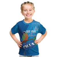 Personalized Que Viva El Salvador Kid T Shirt Guardabarranco 503 Independence Day Proud - Wonder Print Shop