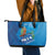 Personalized Que Viva El Salvador Leather Tote Bag Guardabarranco 503 Independence Day Proud - Wonder Print Shop