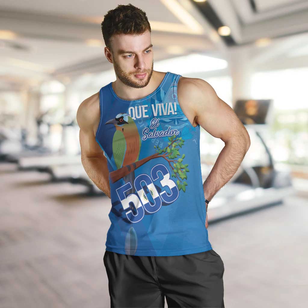 Personalized Que Viva El Salvador Men Tank Top Guardabarranco 503 Independence Day Proud - Wonder Print Shop