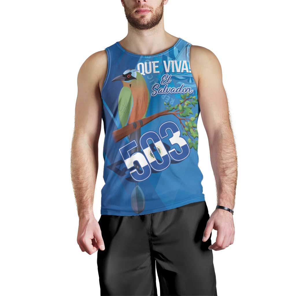 Personalized Que Viva El Salvador Men Tank Top Guardabarranco 503 Independence Day Proud - Wonder Print Shop