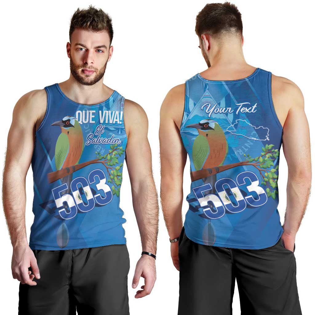 Personalized Que Viva El Salvador Men Tank Top Guardabarranco 503 Independence Day Proud - Wonder Print Shop