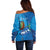 Personalized Que Viva El Salvador Off Shoulder Sweater Guardabarranco 503 Independence Day Proud - Wonder Print Shop