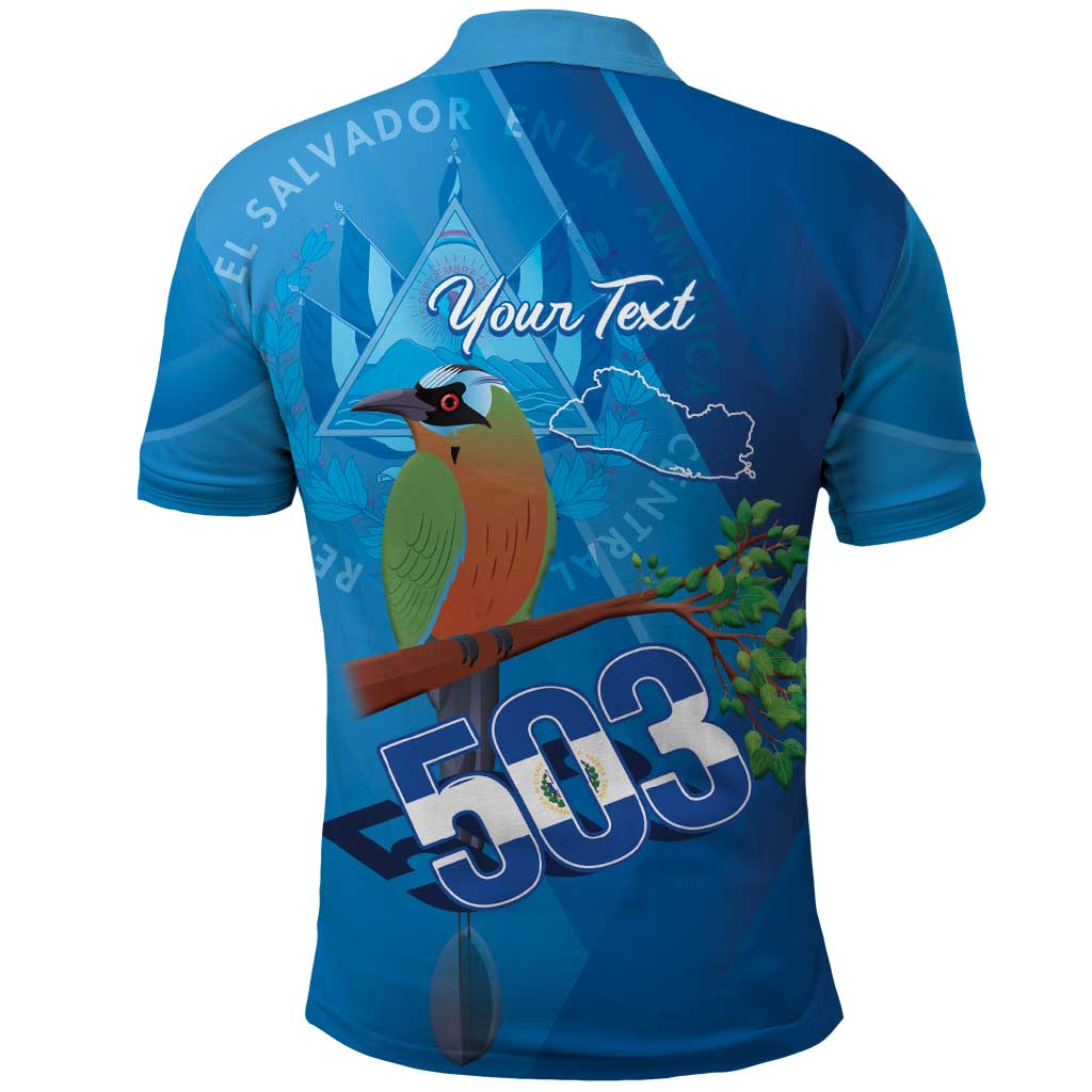 Personalized Que Viva El Salvador Polo Shirt Guardabarranco 503 Independence Day Proud - Wonder Print Shop