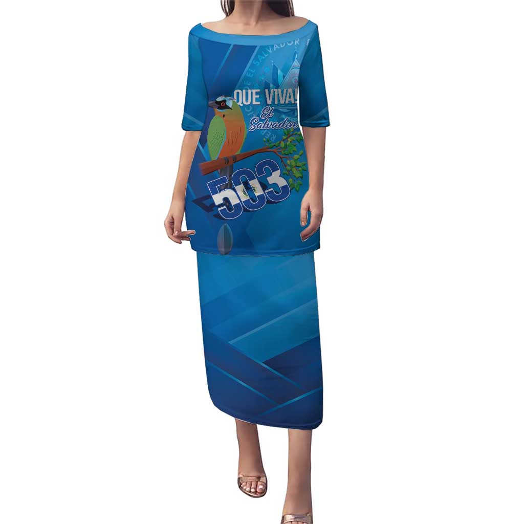 Personalized Que Viva El Salvador Puletasi Guardabarranco 503 Independence Day Proud - Wonder Print Shop
