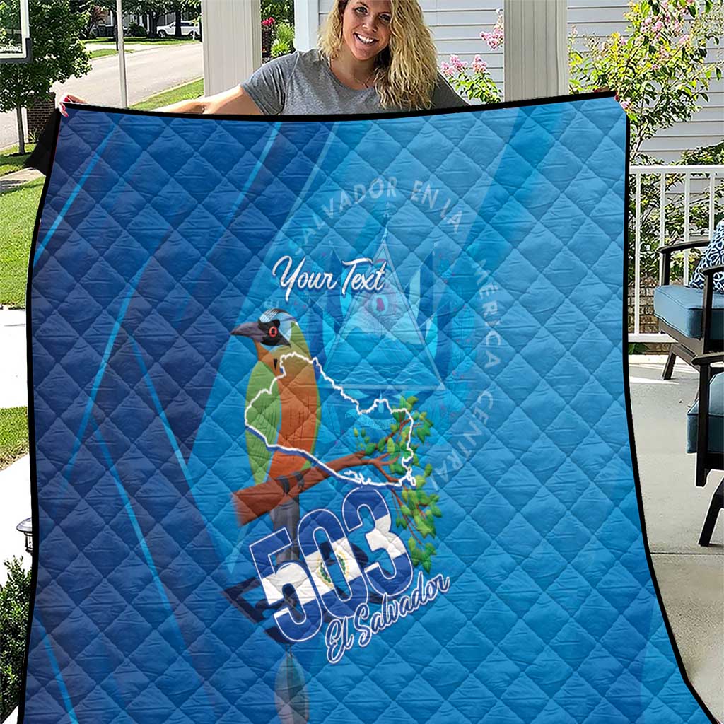 Personalized Que Viva El Salvador Quilt Guardabarranco 503 Independence Day Proud - Wonder Print Shop