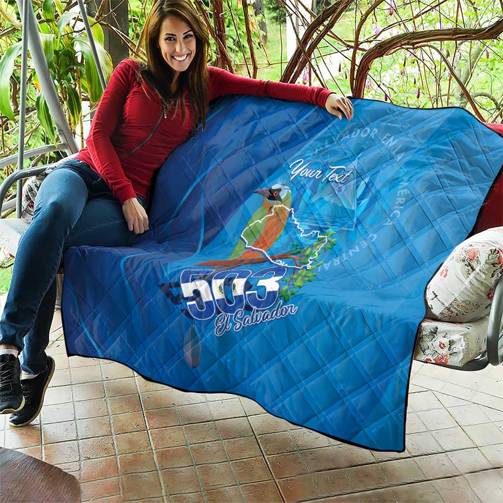 Personalized Que Viva El Salvador Quilt Guardabarranco 503 Independence Day Proud - Wonder Print Shop